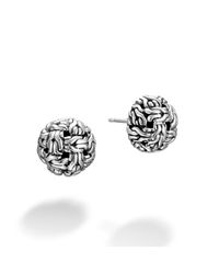John Hardy | Metallic Classic Chain Stud Earring | Lyst