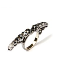 Ara Vartanian | Inverted Black And White Diamond Ring | Lyst