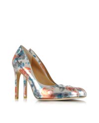 Marc By Marc Jacobs - Blue Jerrie Rose Specchio Persimmon Orange Leather Pump - Lyst
