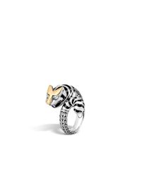 John Hardy | Blue Macan Bypass Ring | Lyst