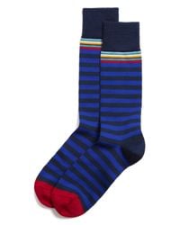 Paul Smith | Blue Multitop Stripe Socks for Men | Lyst