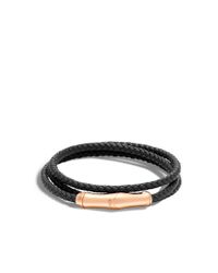 John Hardy | Metallic Mens Naga Leather Borneo-Bead Bracelet for Men | Lyst