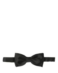 Z Zegna | Black Silk Satin Bow Tie for Men | Lyst