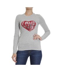 Love Moschino | Gray T-shirt | Lyst