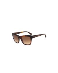 Diane von Furstenberg | Brown Leah Studded Sunglasses | Lyst