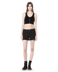 Alexander Wang | Black Exclusive Burlap Jean Shorts | Lyst