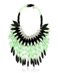 Silvia Rossi | Green Peacock Feathers Necklace | Lyst