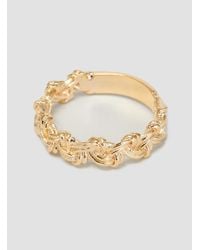 Helena Rohner - Metallic Loop Braid Goldplated Ring Gold Plated - Lyst