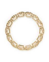 St. John | Metallic Crown Link Necklace | Lyst