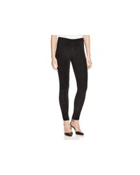 VINCE | Black Suede Ankle Zip Leggings | Lyst