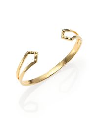 Elizabeth and James | Metallic Kuril Bangle Bracelet | Lyst