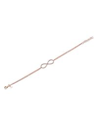 Anne Sisteron - Pink 14kt Rose Gold Diamond Infinity Bracelet - Lyst