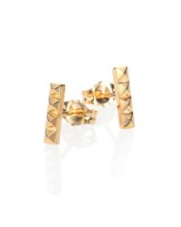 Zoe Chicco | Metallic 14k Gold Pyramid Stud Earrings | Lyst