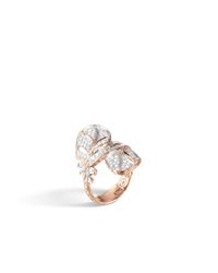 John Hardy | Metallic Classic Chain Overlap Ring | Lyst