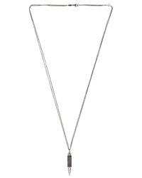 Akillis White Ak Diamond Pendant Necklace for men