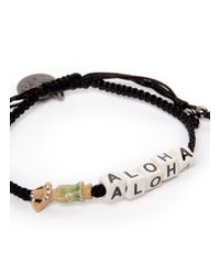 Venessa Arizaga Black 'aloha' Bracelet