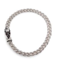 John Hardy | Metallic Naga Black Sapphire, Ruby & Sterling Silver Dragon Braided Chain Necklace | Lyst