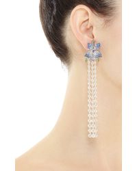Wendy Yue | Orchid Chandelier Earrings in Blue Sapphire | Lyst