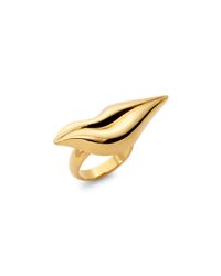 Diane von Furstenberg | Metallic Lana Lip Cocktail Ring | Lyst