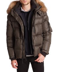 Sam. | Green Matte Mountain Fur-trimmed Puffer Coat for Men | Lyst