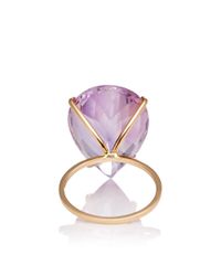 Mateo | Purple Rose Du France Droplet Ring | Lyst