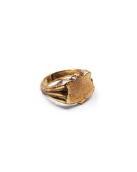 Lulu Frost | Green G. Frost Bullet Shield Ring - Brass for Men | Lyst