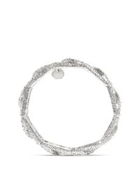 Philippe Audibert | Metallic Rhinestone Chain Elasticated Bracelet | Lyst