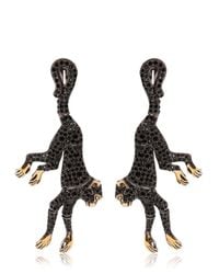 Roberto Cavalli | Black Monkey Earrings With Swarovski Crystals | Lyst