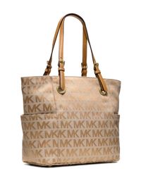 michael kors jet set tote beige