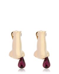 Schield | Metallic 'dripping Nose' Earrings | Lyst