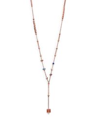 Eddie Borgo | Metallic Semi-precious Multi-stone Pyramid Pendulum Necklace | Lyst
