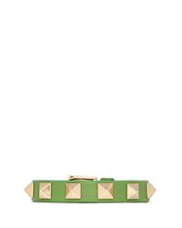 Valentino | Metallic 'rockstud' Skinny Leather Bracelet | Lyst