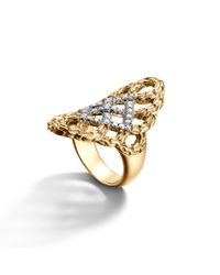 John Hardy | Metallic Woven Braided Saddle Ring | Lyst