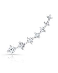 Anne Sisteron - Metallic 14kt White Gold Large Diamond Organic Ear Cuff - Lyst