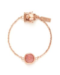 Eddie Borgo | Pink Cherry Quartz Cone Stud Bracelet | Lyst