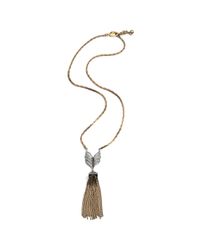 Lulu Frost | Metallic Symmetry Tassel Necklace | Lyst