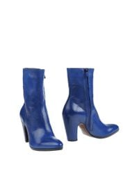 CoSTUME NATIONAL Blue Ankle Boots