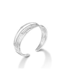 John Hardy | Metallic Bamboo Cuff With Diamonds | Lyst