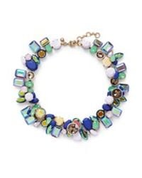 J.Crew | Blue Wild Crystal Necklace | Lyst