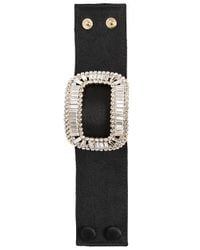 Roger Vivier | Black Pilgrim Silk Satin Bracelet | Lyst
