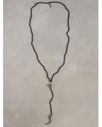 John Varvatos | Black Crown Hook Bead Neck for Men | Lyst