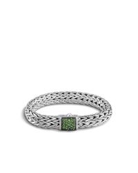 John Hardy | Metallic Classic Chain Bracelet With Tsavorite | Lyst