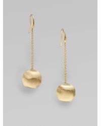 Marco Bicego | Metallic Africa 18k Yellow Gold Ball Chain Drop Earrings | Lyst