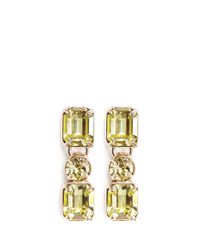 Valentino | Yellow Rhinestone Earrings | Lyst