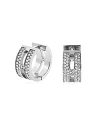 Michael Kors - Metallic Brilliance Pave Hug Earrings - Lyst