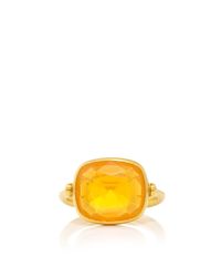 Marie-hélène De Taillac | Orange 22K Yellow Gold And Fire Opal "Swivel" Ring | Lyst