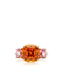 Paolo Costagli | Orange One Of A King Cushion Cut Mandarin Garnet Ring | Lyst