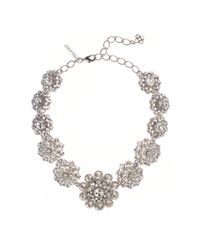 Oscar de la Renta | Metallic Swarovski Crystal Necklace | Lyst