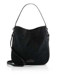 Marc By Marc Jacobs | Black Ligero Sport Suede Hobo Bag | Lyst