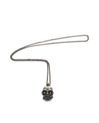 Alexander McQueen | Metallic Chain Skull Pendant | Lyst